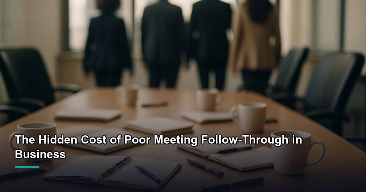 The Hidden Cost of Poor Meeting Follow-Through in Business — Owll Translator