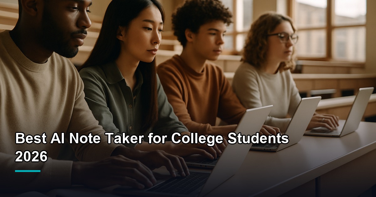 Best AI Note Taker for College Students 2026 — Back-to-School Guide
